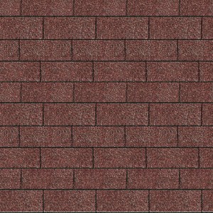 Karibu Dachschindeln Rechteck, dunkelrot, für Gartenhaus-Dachdeckung.