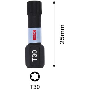 Bosch Insert Bit T30 Impact Control, 2er-Pack, robust und langlebig.