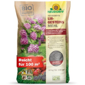 Sack Neudorff Urgesteins-Mehl 10kg. Bodenhilfsstoff für gesunde Pflanzen und zur Bodenverbesserung.
