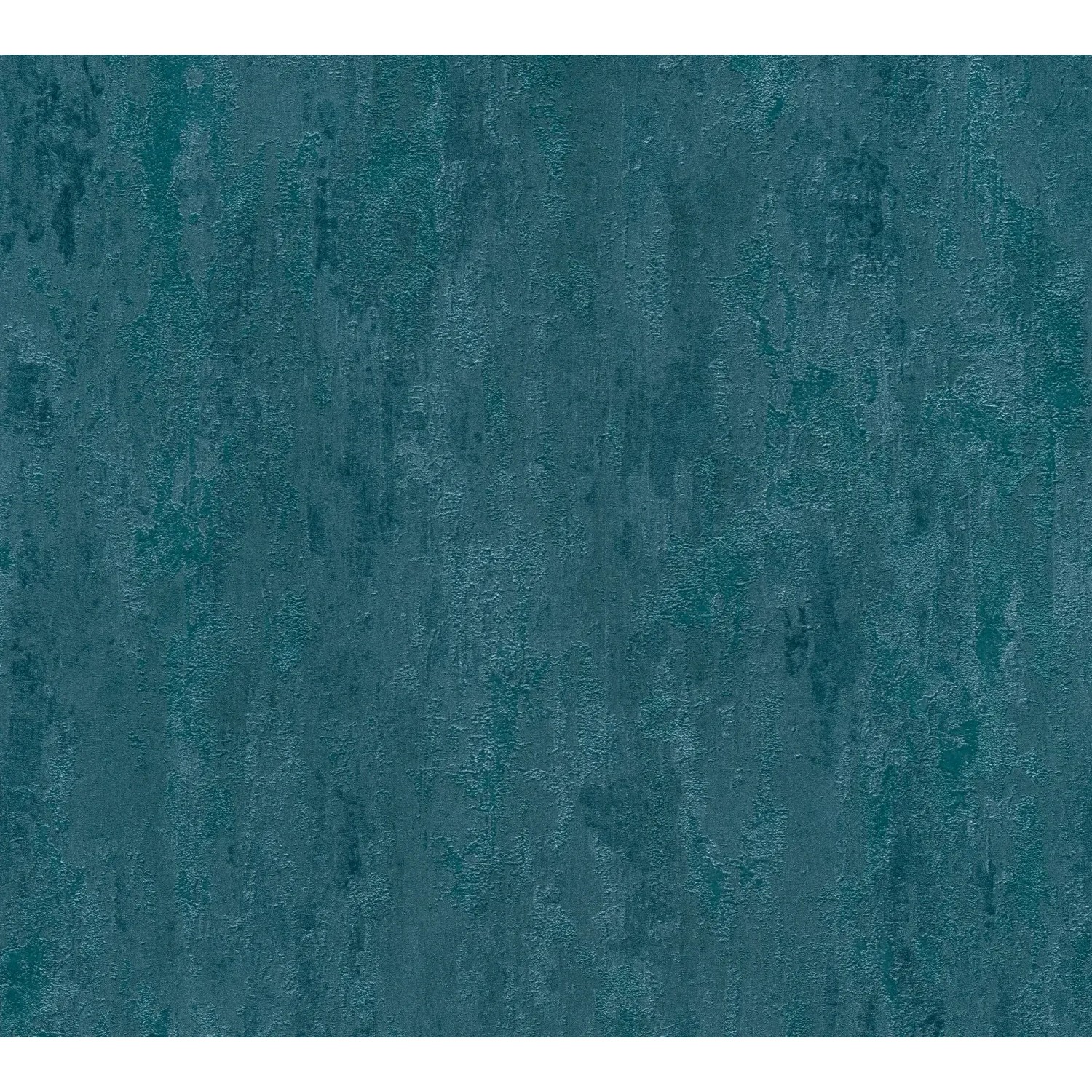 Blaue Vliestapete mit glänzender Oberfläche, Uni-Design für Wandgestaltung.