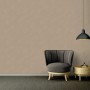 Beige-braune Vliestapete mit leichter Struktur, Uni Matt, FSC®-zertifiziert.