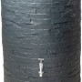 Garantia Regenspeicher Muro 260 l in Grau mit Steinoptik und Wasserhahn.
