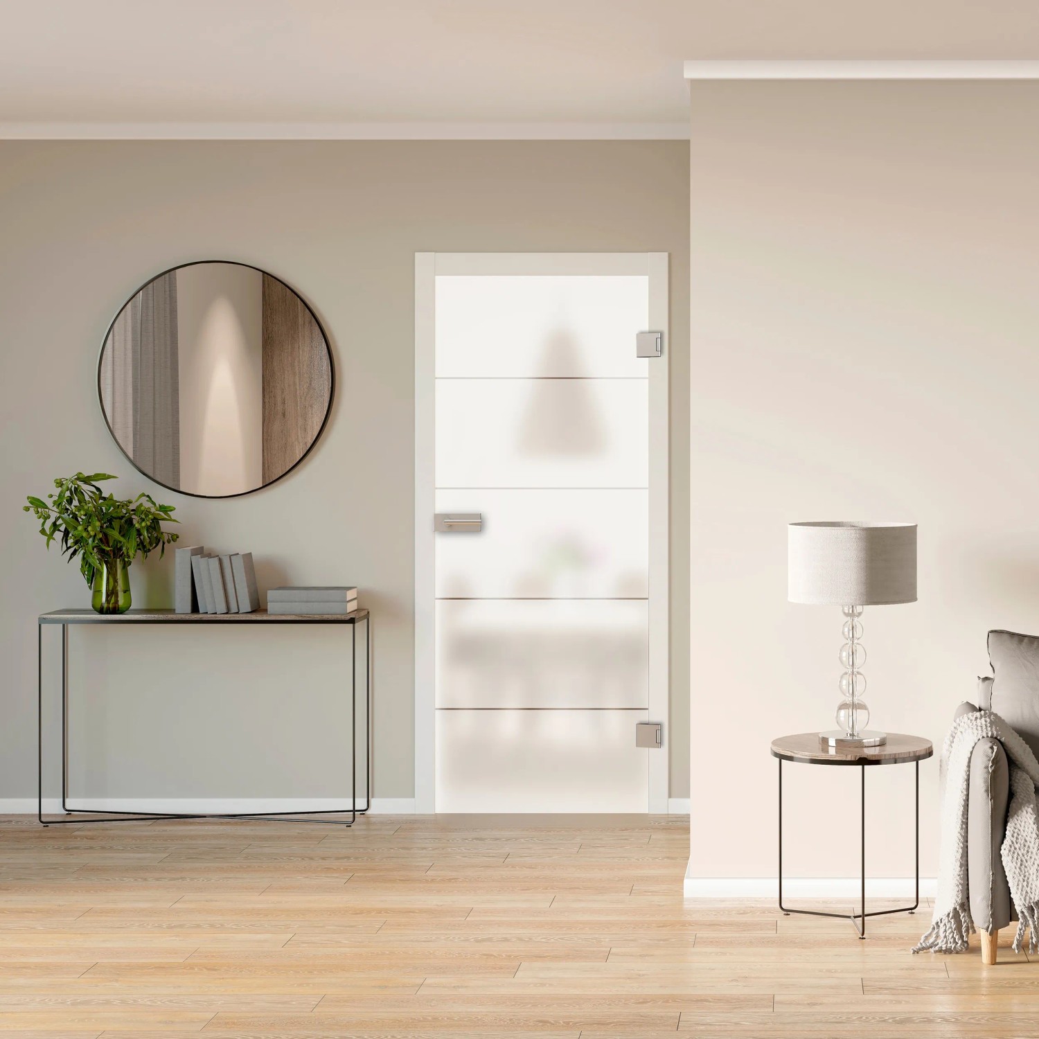 Novadoors Glasdrehtür Nova 503 Satiniert 82,1 cm x 201,3 cm Stärke 8 mm DIN R_3