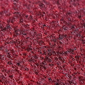 Detailaufnahme: Roter Nadelfilz Teppichboden Invita als Meterware (Breite 400 cm).