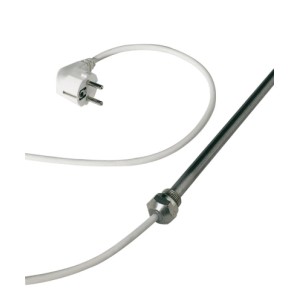 Schulte Heizstab 1 mit Schutzkontaktstecker, 600 W, für Heizkörper und Handtuchwärmer.