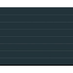 EcoStar Garagen-Sektionaltor, 2500x2000 mm, Anthrazitgrau, Woodgrain-Oberfläche.