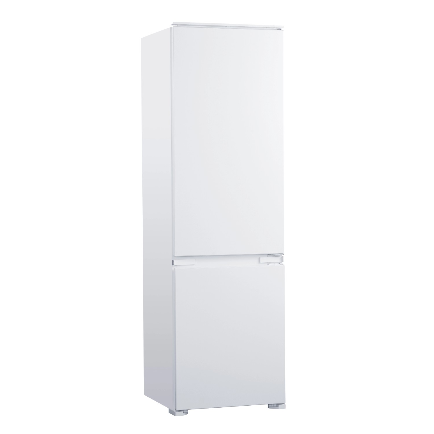 Weißer Kühl-Gefrier-Schrank als Teil der Held Küchenzeile Kempten 360 cm.