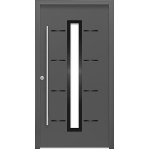 Haustür ThermoSpace Prime Milano 100 cm x 210 cm Anthrazit Anschlag L