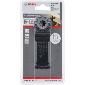 Bosch Tauchsägeblatt PAIZ 32 EPC für Multifunktionswerkzeuge, geeignet für tiefe Holzschnitte.