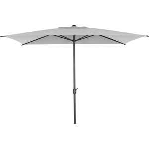 Siena Garden Marktschirm, 200x300 cm, Grau, mit Knickfunktion. Sonnenschutz für Garten und Balkon.
