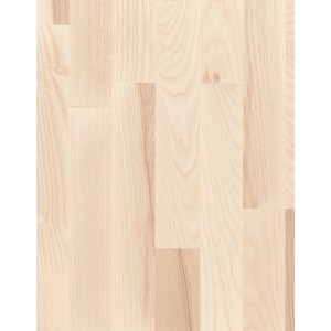 Heller Parador Parkettboden Esche Weiß matt im Schiffsboden-Design.