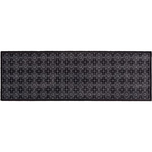 Astra Sauberlaufmatte Miabella 50 cm x 150 cm Fliesen Schwarz-Weiß
