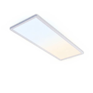 Rechteckiges Osram LED-Panel Planon Easyfix, weiß, mit einstellbarer Lichtfarbe von Warmweiß bis Tageslichtweiß.