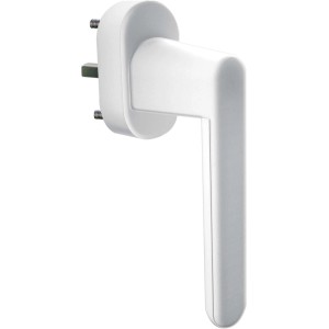 Weißer Schellenberg Sicherheits-Alarmgriff (37 mm) für Fenster und Türen.