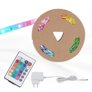 Brilo RGB-LED Flexband 14,4 W inkl. Fernbedienung Weiß