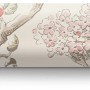 Laura Ashley Vliestapete Elderwood Natural, Rolle mit Blüten-, Beeren- und Vogelmuster.