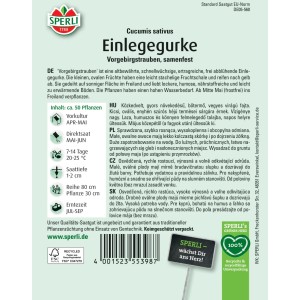 Sperli Saatgut Einlegegurke Vorgebirgstrauben