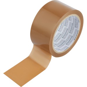 Rolle braunes Packband, Teil eines 3er Sets, 66 m x 50 mm, für sicheres Verpacken.