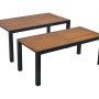 Merxx Paxos Gartentisch Set, 7-tlg., mit ausziehbarem Tisch (180/360x100cm).