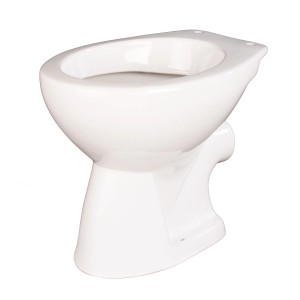 Weißes Stand-WC Tiefspüler mit Euro-Abgang für Bad & WC