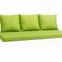 Set Gartenkissen für Polyrattan Möbel, 160x60x50 cm, Lemon. Kissen für 3-Sitzer Gartensofa.