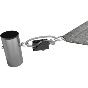 Beetex Profi-Seilspanner (4 Stück) zur einfachen Sonnensegel-Befestigung am Mast.