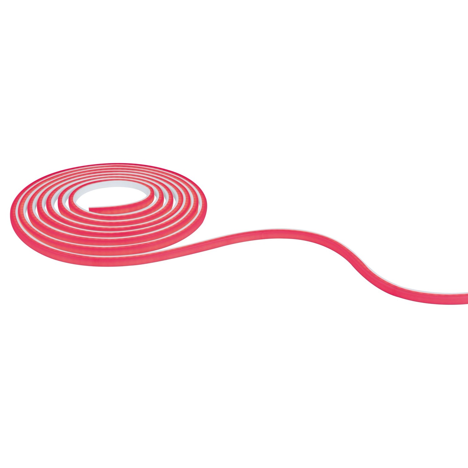 Aufgerollter Paulmann MaxLED Flow RGB LED-Streifen (5 m) mit Fernbedienung.