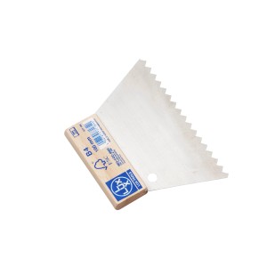 LUX Zahnspachtel Classic mit extrem grober Zahnung, 180mm breit, für Klebstoffauftrag.