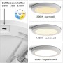 Näve LED-Deckenleuchte Bonus, 22,5 cm, mit einstellbarer Lichtfarbe (warmweiß, neutralweiß, kaltweiß).