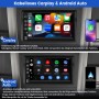 JUNSUN CARPLAY 7 Zoll Doppel DIN Autoradio mit Android Auto IPS Touchscreen 1024x600 Drehknopf Bluetooth FM_3