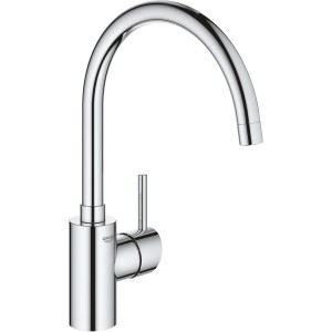 Grohe Concetto Einhand-Spültischbatterie in Chrom mit hohem, schwenkbarem Auslauf.