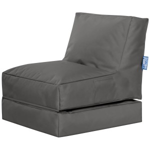 Sitting Point Sessel Twist Scuba Anthrazit, bequemer Sitzsack für Indoor & Outdoor.