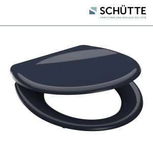 Schütte WC-Sitz Anthrazit Duroplast mit Absenkautomatik und Schnellverschluss.
