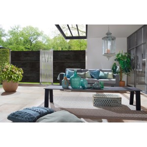 Zaun Zubehör Eckpfosten System Basic Silber Erdverbau 298 cm