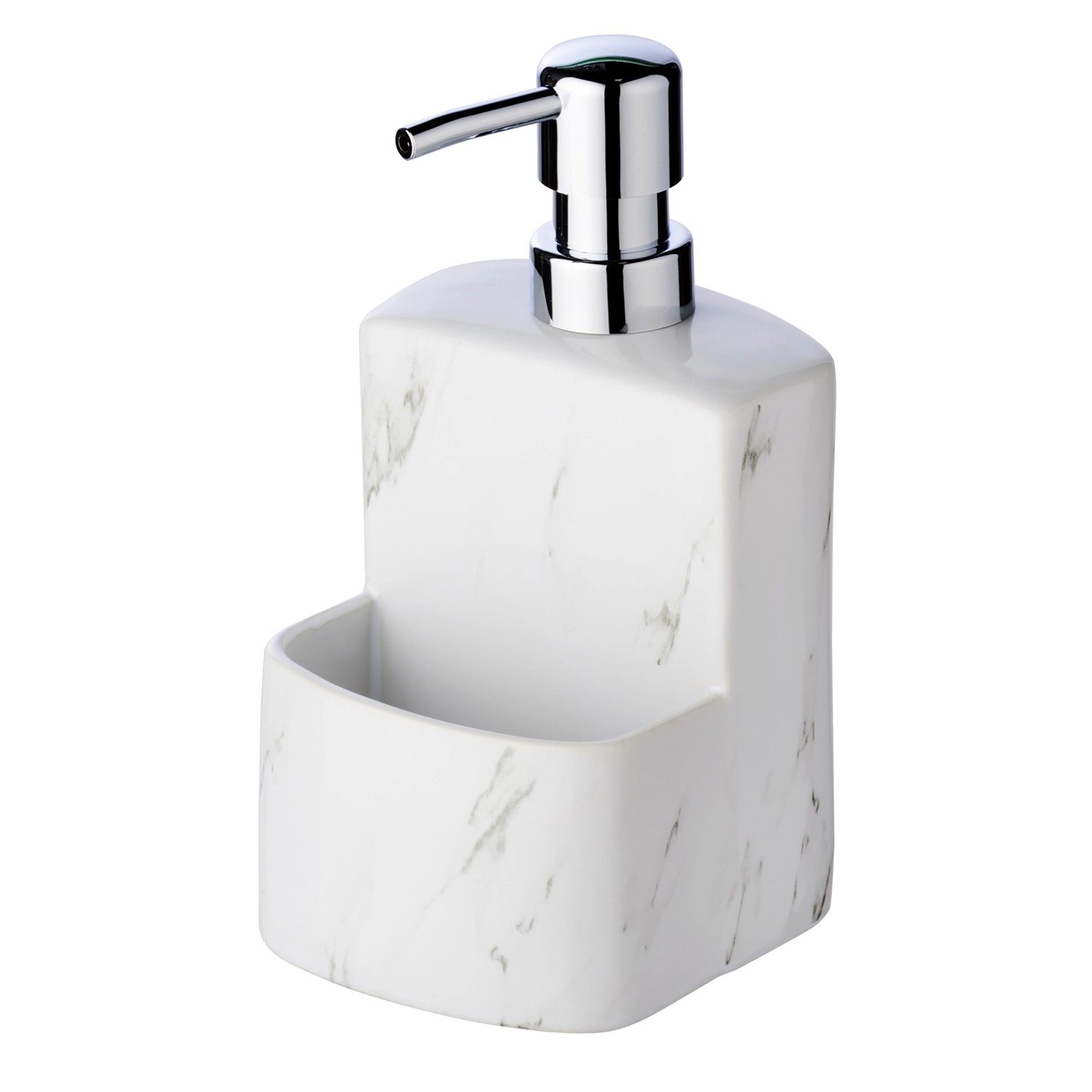 Wenko Spülmittelspender Festival Marmor Weiß 380 ml_2