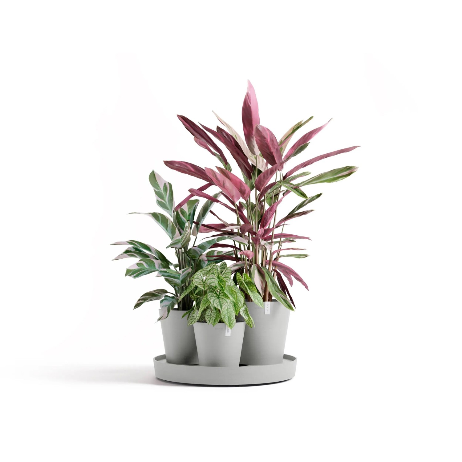 Ecopots Pflanztopf Dubai Weißgrau 56 cm x 30 cm_2