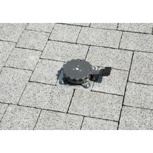 Schneider Universal-Bodenplatte zum Einbetonieren für Ampelschirme, Stahl verzinkt.