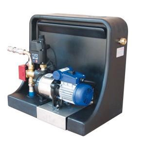 Garantia Trinkwasser-Nachspeise-Modul, vormontierte Systemzentrale für Regenwasseranlagen.