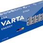 Varta Energy Micro (AAA) Batterien, 10er-Pack in blauer Verpackung.