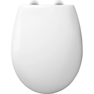 Weißer baliv WC-Sitz Chusha aus Duroplast mit Absenkautomatik.