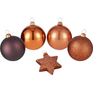 Baumschmuck-Set 50-teilig Braun