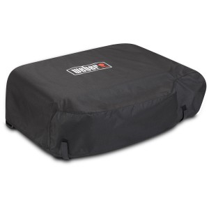 Schwarze Weber Premium Abdeckhaube für Weber Slate GP 56cm Plancha Grill.