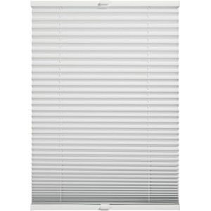 Weißes Schöner Wohnen Thermo-Plissee Ella, 80x130 cm, für Fenster, Verdunkelungsplissee.