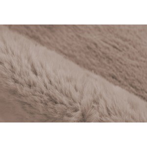Detailaufnahme: Lalee Fell Heaven Kunstfell, 60x90 cm, Taupe. Weiches, zotteliges Polyester.