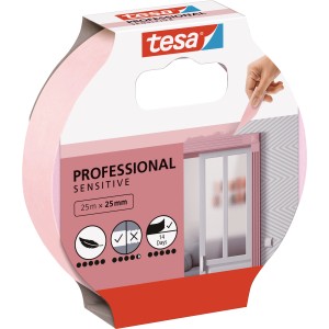 Tesa Malerband Professional Sensitive, 25mm x 25m, für empfindliche Oberflächen.