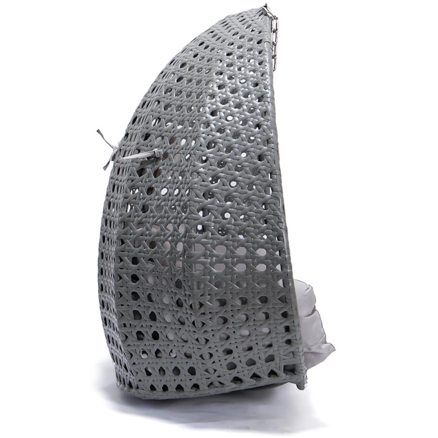 Grauer Home Deluxe Hängesessel-Korb Twin ohne Gestell mit Sitzkissen. Hängesessel für 2 Personen.