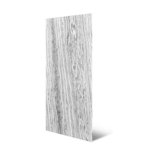 Echtstein-Paneel Real Stone Marmor, hellgrau mit dunkler Maserung, 122x61 cm. Ideal als Verblender.