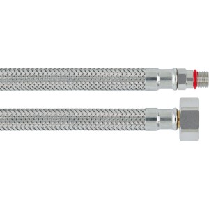 Flexibler Armaturen-Verbindungsschlauch, 350 mm lang, mit G 1/2 und M10 Anschluss.