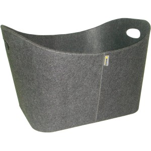 Aduro Holzkorb Baseline Grau aus Filz