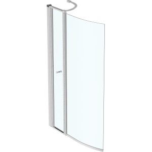 Ideal Standard Connect Air Duschwand mit Tür, beidseitig verwendbar, aus Glas.